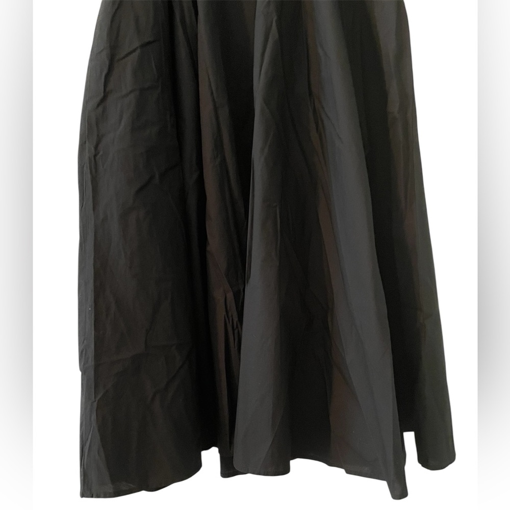 J Crew Sweetheart Mixy Tank Dress with Poplin Skirt A-Line Flowy Size S Black - Picture 9 of 10
